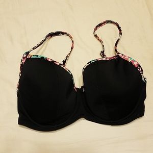 Black padded bikini top